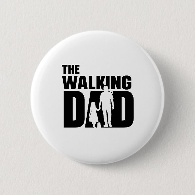 Der wandernde Vater Vater-Tochter-Button Button (Vorderseite)