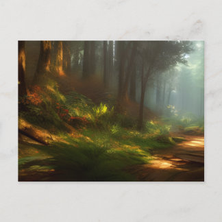 Der Wanderweg Digitale Kunst, Dichtung und Musik Postkarte
