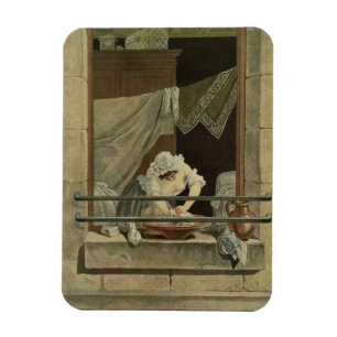 Der Washerwoman, graviert von J. Laurent Julien Magnet