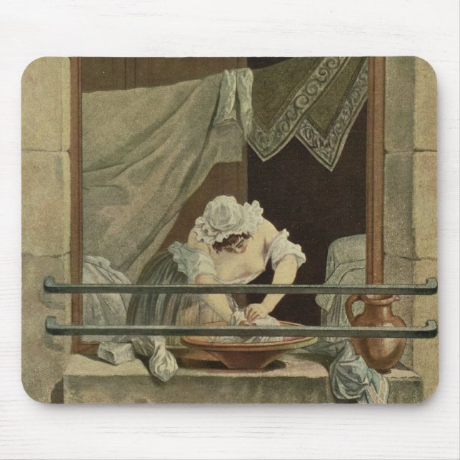 Der Washerwoman, graviert von J. Laurent Julien Mousepad (Vorne)