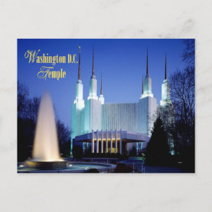 Der Washington D.C.-Tempel in Kensington, Maryland Postkarte