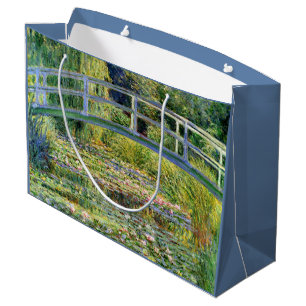 Der Wasser-Lilie Teich durch Monet schöne Kunst Große Geschenktüte