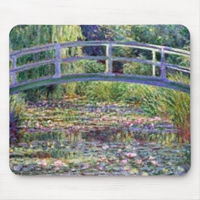 Der Wasser-Lilien-Teich durch Claude Monet Mousepad (Vorne)