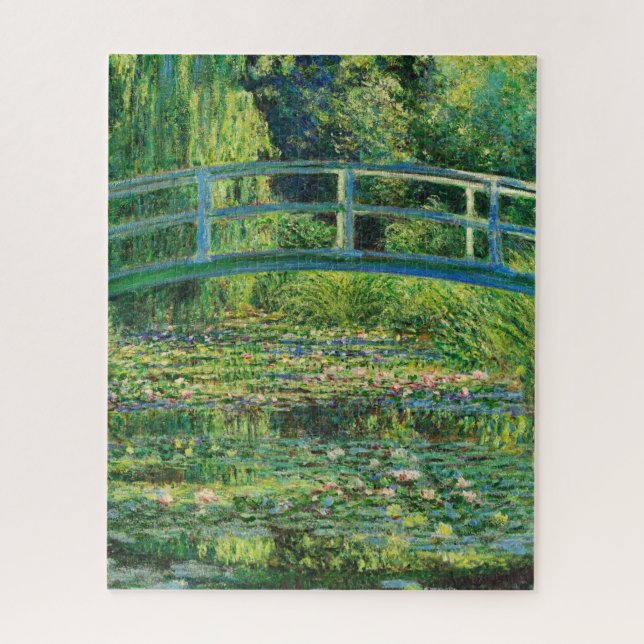 Der Wasser-Lily-Teich von Claude Monet Puzzle (Vertikal)