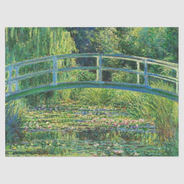 Der Wasser-Lily-Teich von Claude Monet Seidenpapier (Vorderseite)