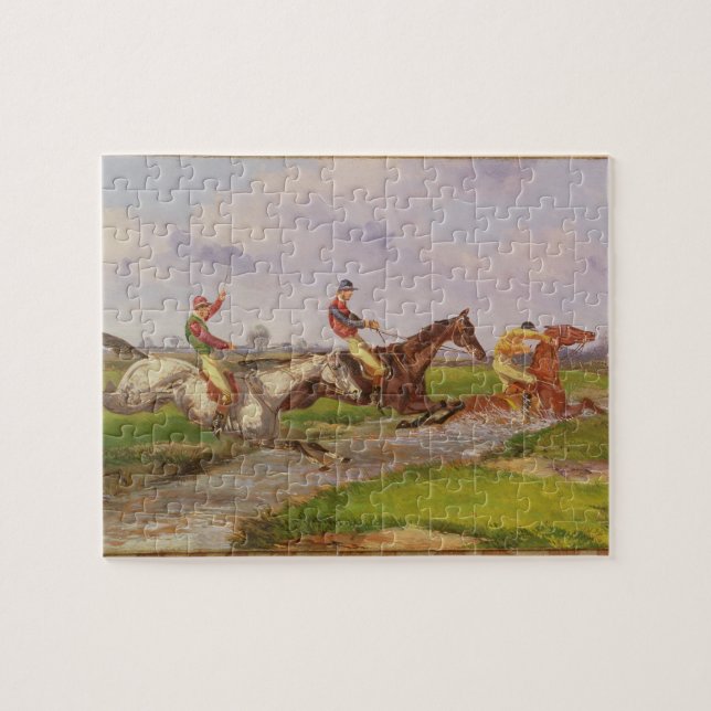Der Wasser-Sprung: der HerbstSteeplechase bei Puzzle (Horizontal)