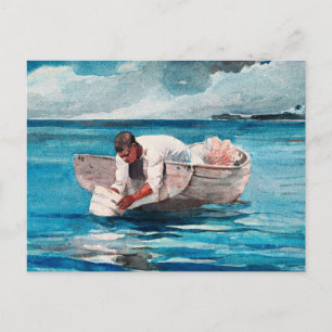 Der Wasserfächer, berühmte Kunst von Winslow Homer Postkarte