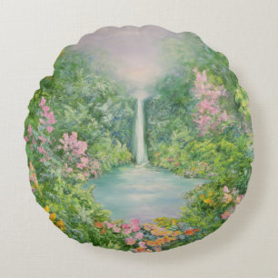 Der Wasserfall 1997 Rundes Kissen