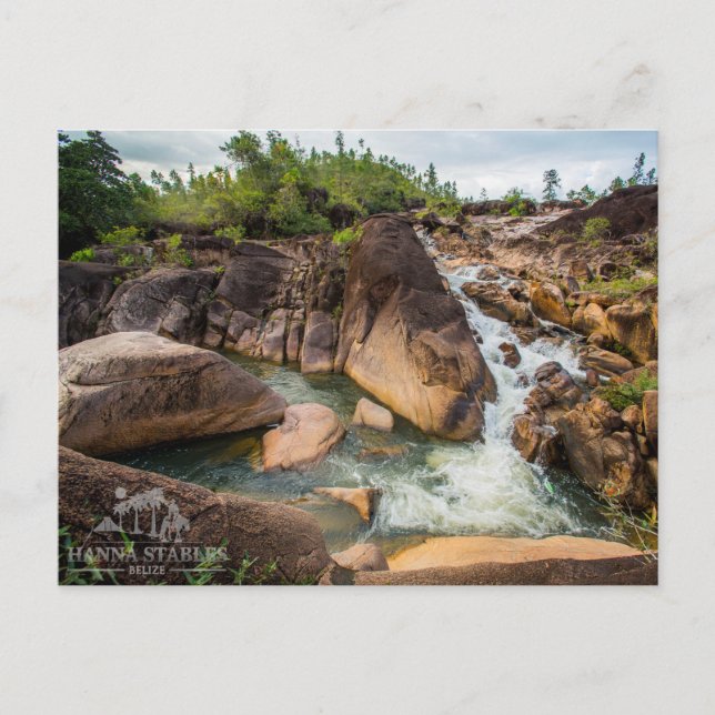 Der Wasserfall am Pine Ridge Postkarte (Vorderseite)