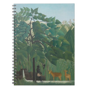 Der Wasserfall von Henri Rousseau, Vintage Fine Ar Notizblock