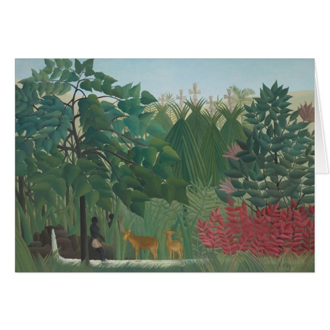 Der Wasserfall von Henri Rousseau, Vintage Kunst (Vorderseite (Horizontal))