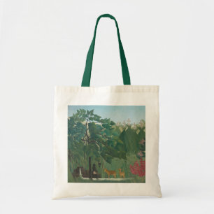 Der Wasserfall von Henri Rousseau, Vintage Kunst Tragetasche