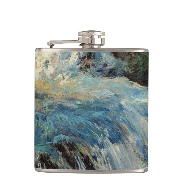Der Wasserfall von John Henry Twachtman Flachmann (Vorderseite)