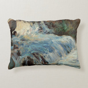 Der Wasserfall von Twachtman, Vintage Impressionis Dekokissen