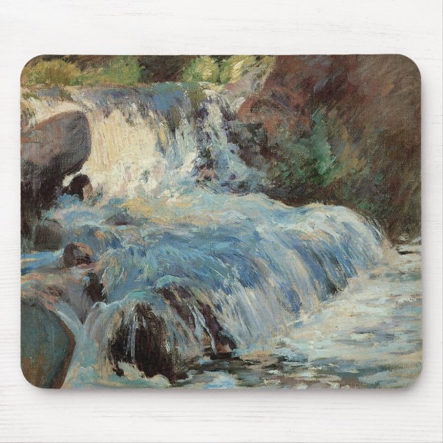 Der Wasserfall von Twachtman, Vintager Impressioni Mousepad (Vorne)