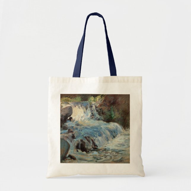 Der Wasserfall von Twachtman, Vintager Impressioni Tragetasche (Vorne)