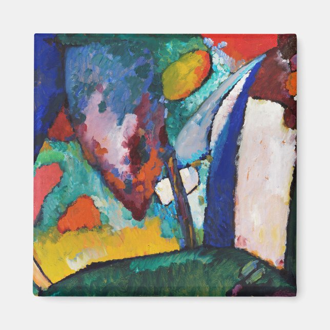 Der Wasserfall, Wassily Kandinsky Magnet (Vorne)