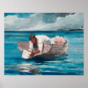 Der Wasserfan (ca. 1888-1889)   Winslow Homer Poster
