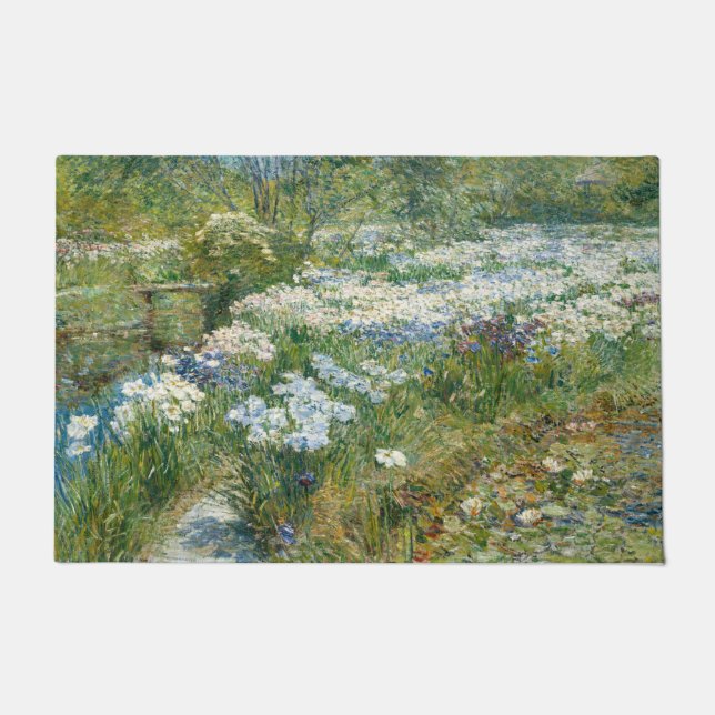 Der Wassergarten (von Childe Hassam) Fußmatte (Vorderseite)