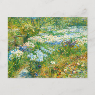 Der Wassergarten von Childe Hassam Postkarte
