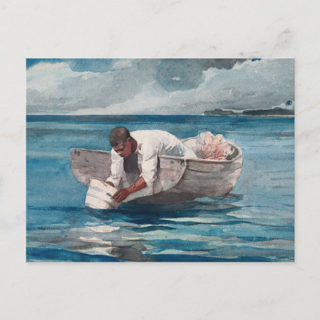 Der Wasserlüfter von Winslow Homer Postkarte (Vorderseite)