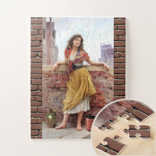 Der Wasserträger von Eugene Blaas, Kunst Puzzle (Von Creator hochgeladen)
