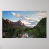 Der Watchman bei Zion NP Poster
