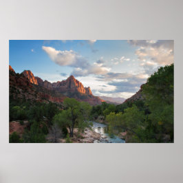 Der Watchman bei Zion NP Poster