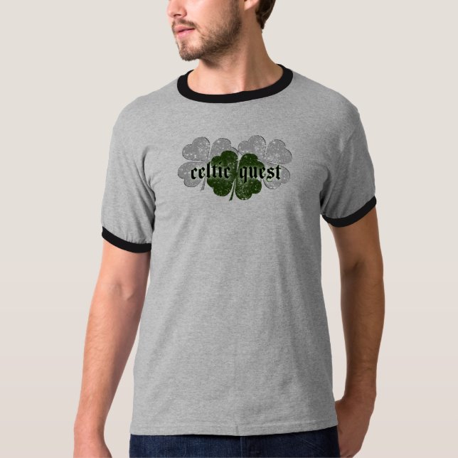 Der Wecker-T - Shirt 3 Kleeblatt-Männer (Vorderseite)