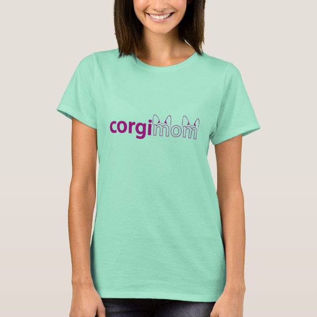 Der Wecker-T-Shirt der Corgi-Mama-Frauen T-Shirt (Vorderseite)