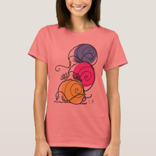 Der Wecker-T - Shirt der Schnecke-Stapel-Frauen