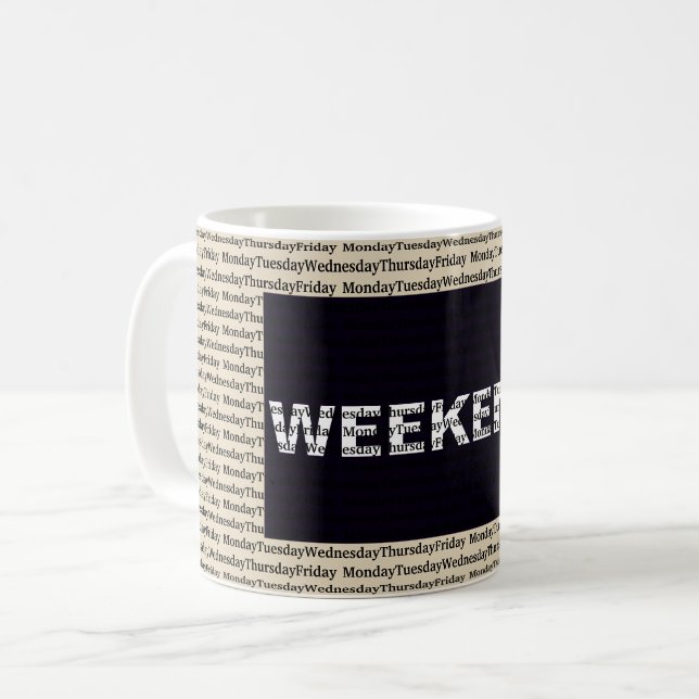 Der Weekender Kaffeetasse (Vorderseite Links)