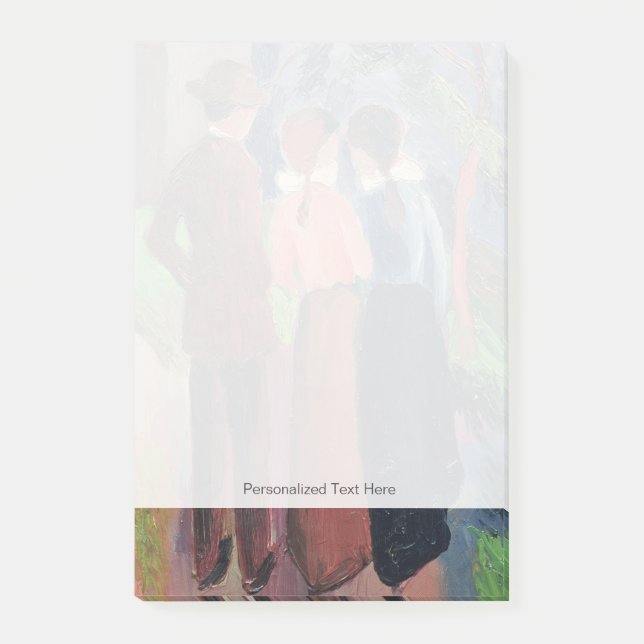 Der Weg, 1914 Post-it Klebezettel (Vorderseite)