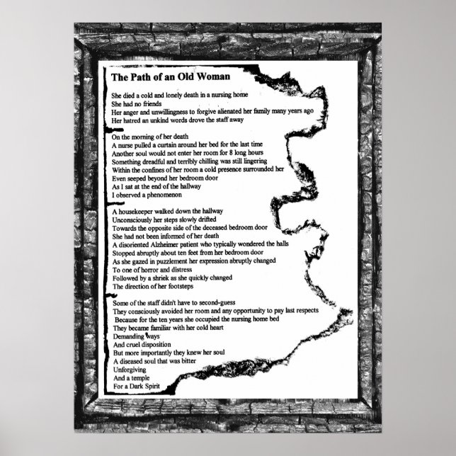 Der Weg der alten Frau Poster (Vorne)