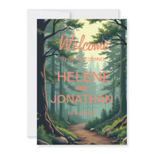 Der Weg der Natur: Eine serene Einladungskarte für