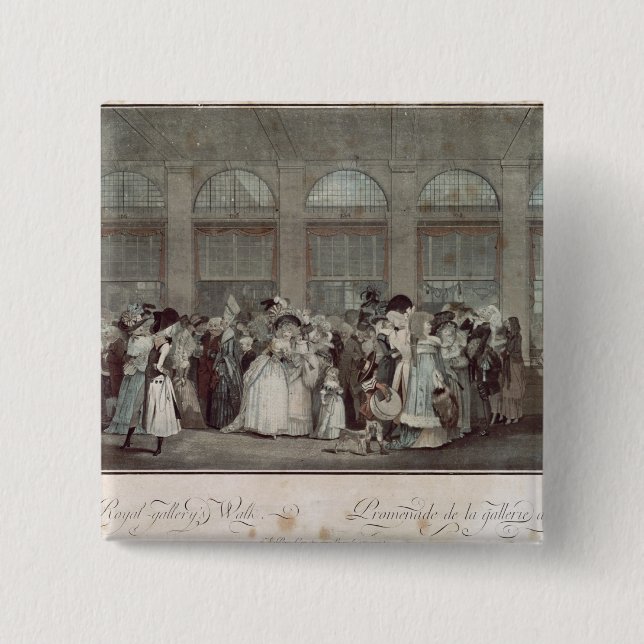 Der Weg der Palais Royal-Galerie, 1787 Button (Vorderseite)