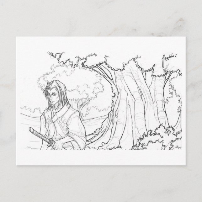 Der Weg des Kriegers Postkarte (Vorderseite)