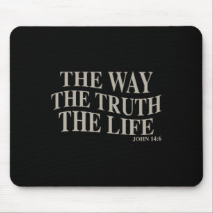 Der Weg Die Wahrheit Das Leben Kreuz Christlicher Mousepad
