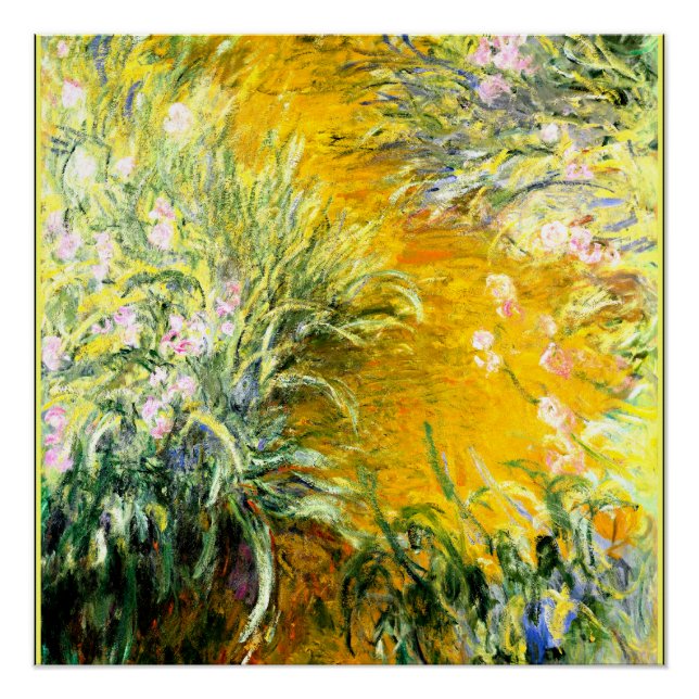 Der Weg durch die Iren, Kunst von Claude Monet Poster (Vorderseite)