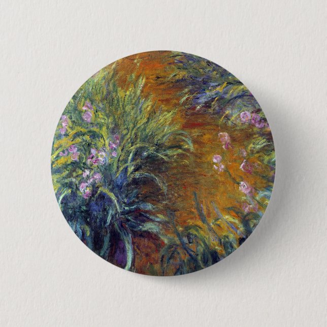 Der Weg durch die Iren von Claude Monet Button (Vorderseite)