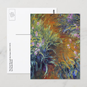 Der Weg durch die Iren von Claude Monet Postkarte