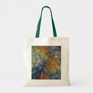 Der Weg durch die Schwertlilien von Claude Monet Tragetasche