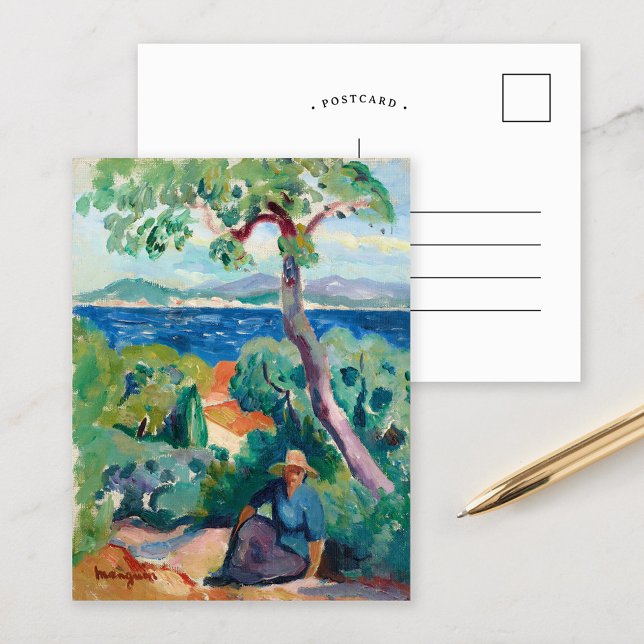 Der Weg hinter Oustalet | Henri Manguin Postkarte (Von Creator hochgeladen)