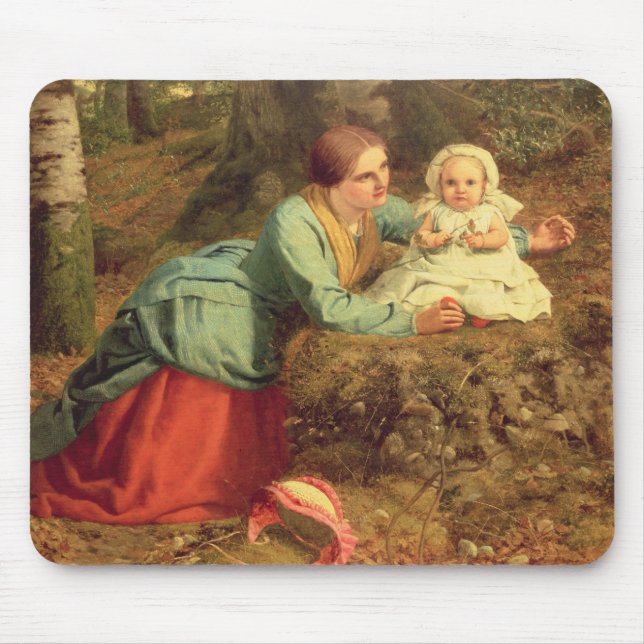 Der Weg, in dem das Brown-Blätter verbreitet wird, Mousepad (Vorne)