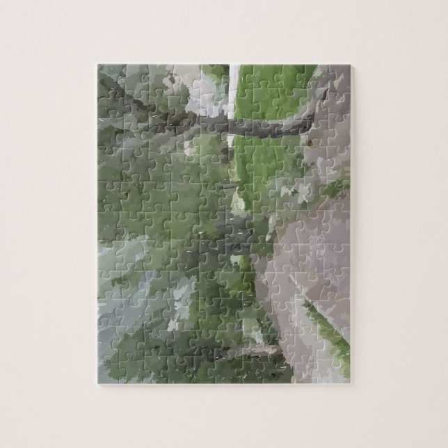 Der Weg in der Nähe des Puzzles (Vertikal)