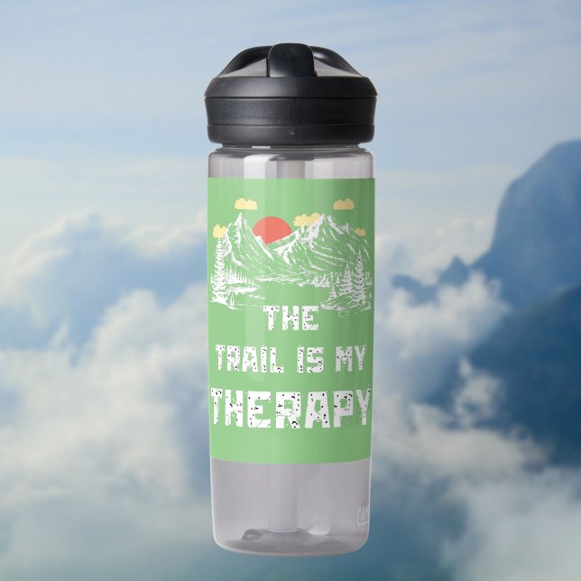 Der Weg ist meine Therapiewanderung Inspiration Trinkflasche (Von Creator hochgeladen)