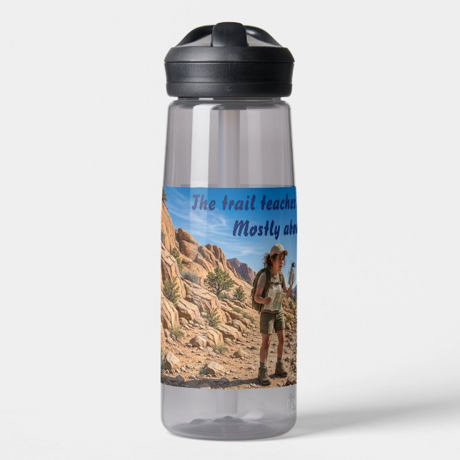 Der Weg lehrt... über Durst Wasserflasche Trinkflasche (Vorne)