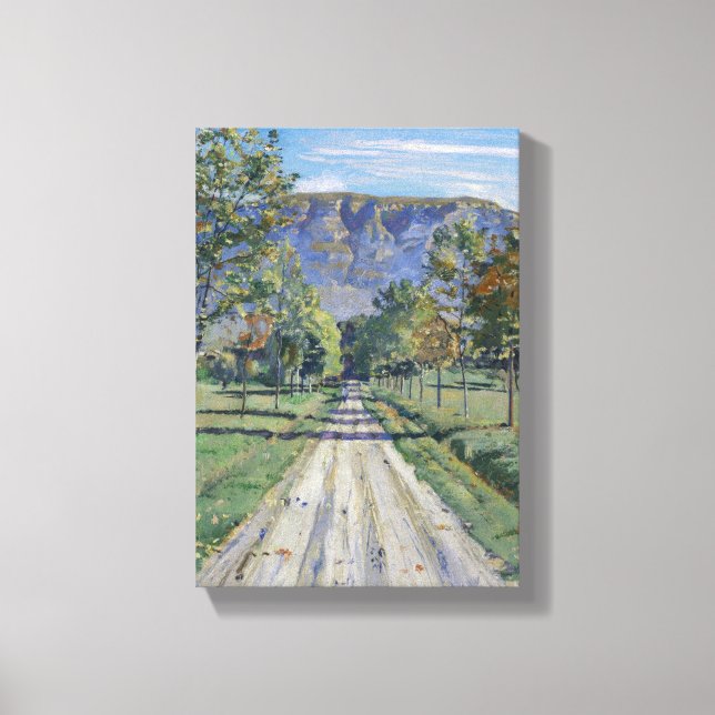 Der Weg nach Evordes (von Ferdinand Hodler) Leinwanddruck (Vorderseite)