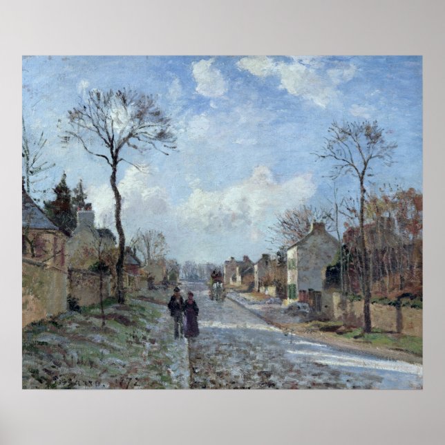 Der Weg nach Louveciennes, 1872 Poster (Vorne)