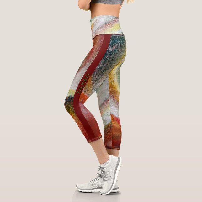 "Der Weg nach Sazi Runi" von Ramona Walach Capri Leggings (Links)